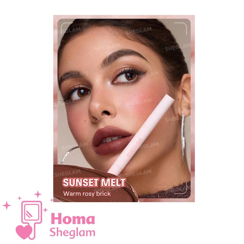رژ لب مخملی مارشمالو شیگلم رنگ Sunset Melt