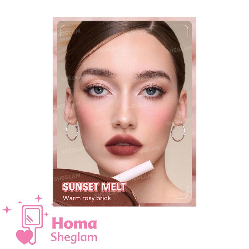 رژ لب مخملی مارشمالو شیگلم رنگ Sunset Melt