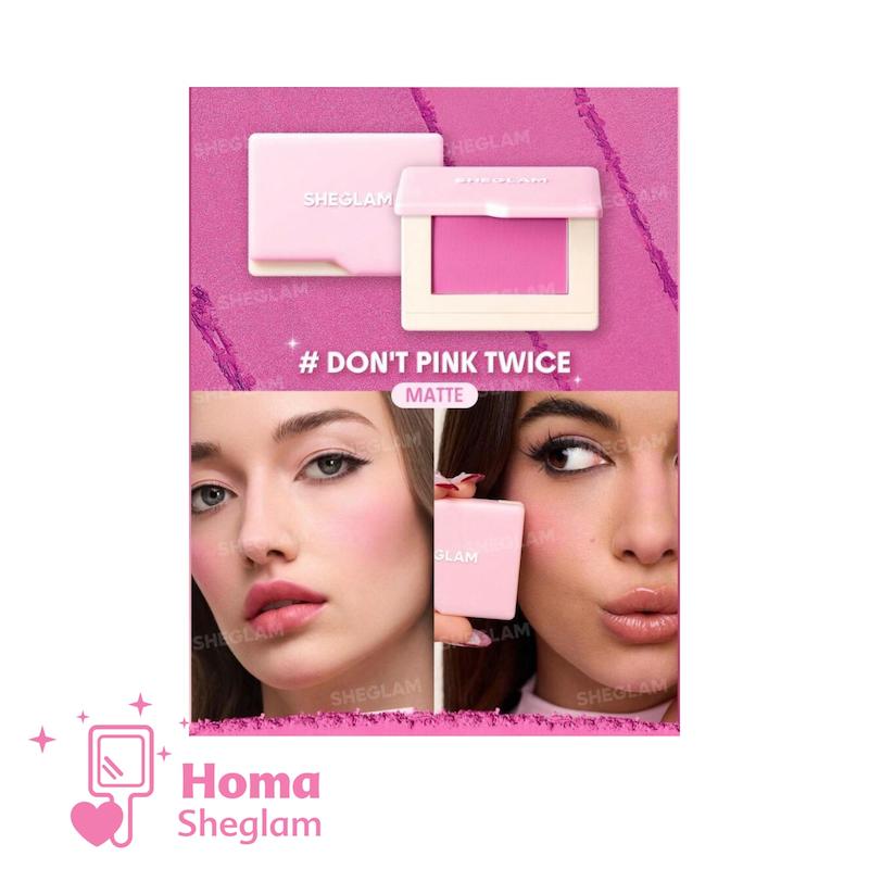 رژگونه مخملی پودری شیگلم رنگ Don’t Pink Twice مدل Dream Touch Blush | ماندگاری بالا