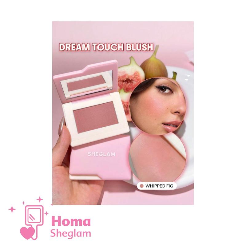 رژگونه مخملی پودری شیگلم رنگ Whipped fig مدل Dream Touch Blush | ماندگاری بالا