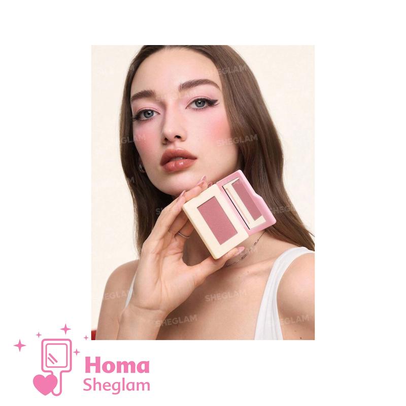 رژگونه مخملی پودری شیگلم رنگ Whipped fig مدل Dream Touch Blush | ماندگاری بالا