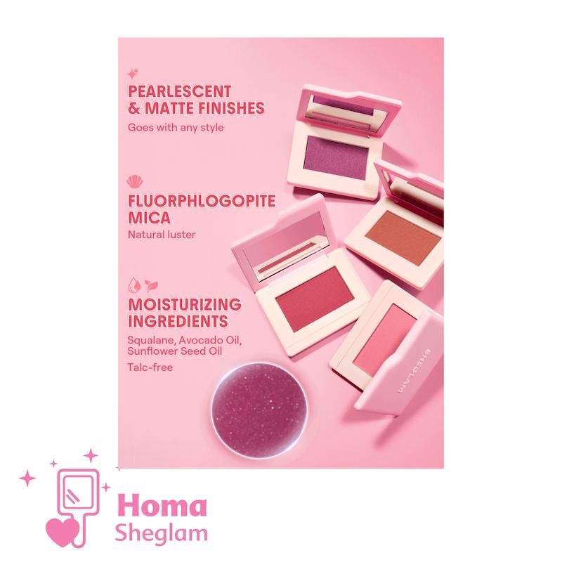 رژگونه مخملی پودری شیگلم رنگ Whipped fig مدل Dream Touch Blush | ماندگاری بالا