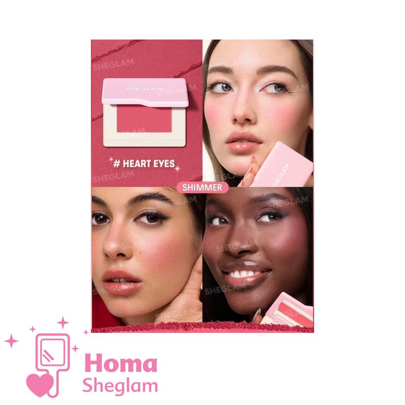 رژگونه مخملی پودری شیگلم رنگ Heart Eyes مدل Dream Touch Blush | ماندگاری بالا