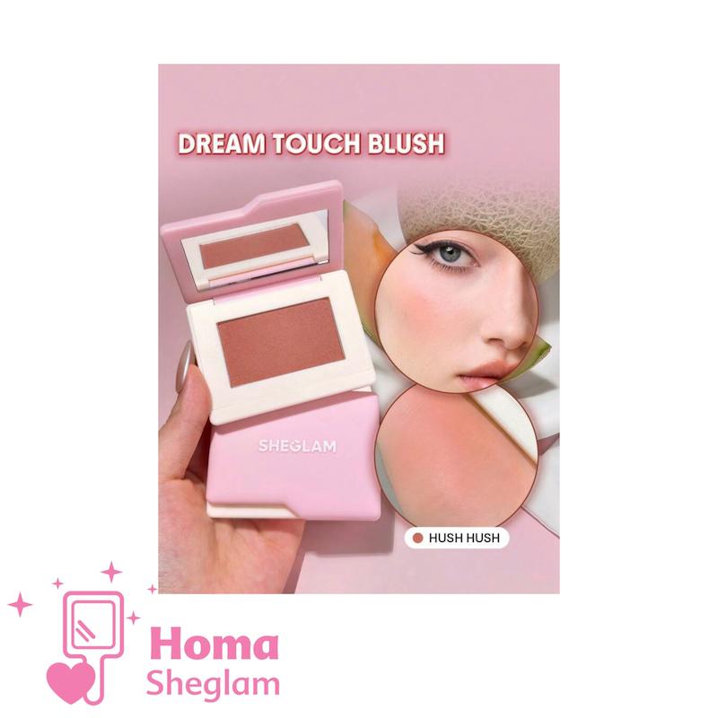 رژگونه مخملی پودری شیگلم رنگ Hush Hush مدل Dream Touch Blush | ماندگاری بالا