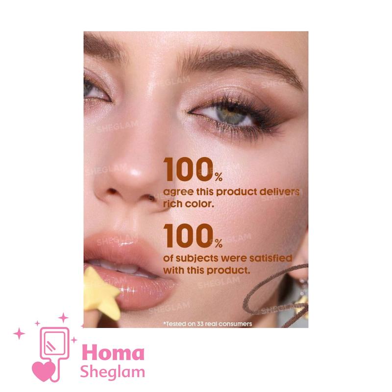 مداد چشم ژلی چندکاره و ضدآب شیگلم رنگ Metallic Brown مدل - SHEGLAM Multi-Function Gel Liner  