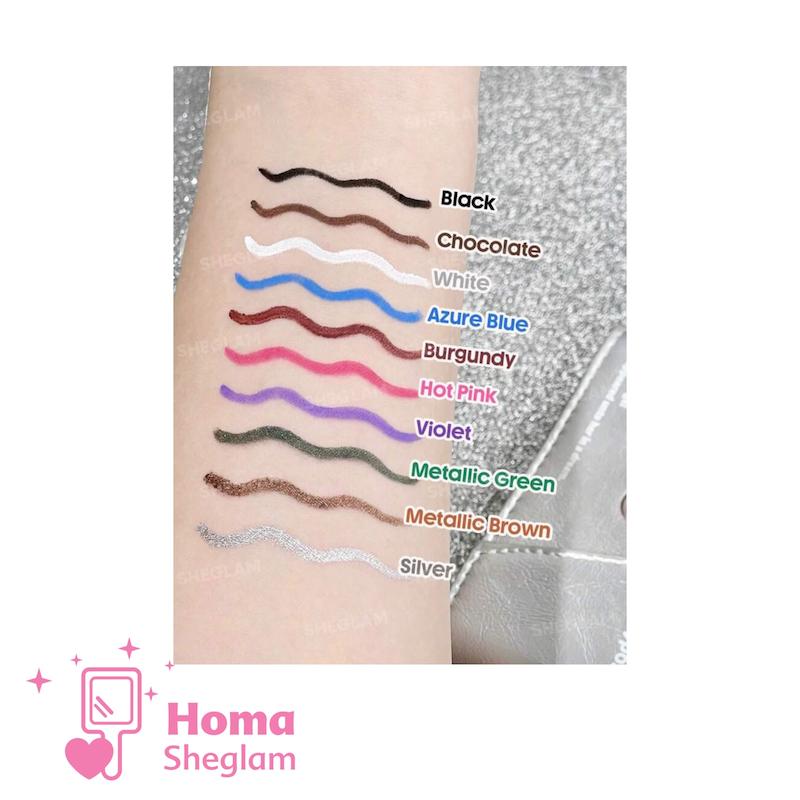 مداد چشم ژلی چندکاره و ضدآب شیگلم رنگ Burgundy مدل - SHEGLAM Multi-Function Gel Liner  