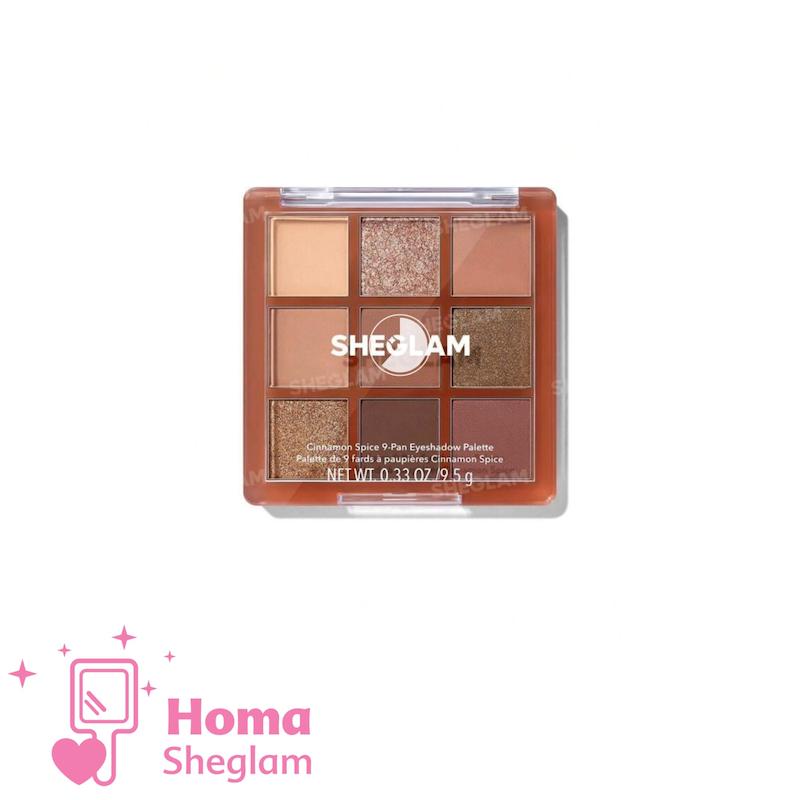 پالت سایه چشم ۹ رنگ شیگلم رنگ Cinnamon Spice مدل SHEGLAM 9-Pan Eyeshadow Palette