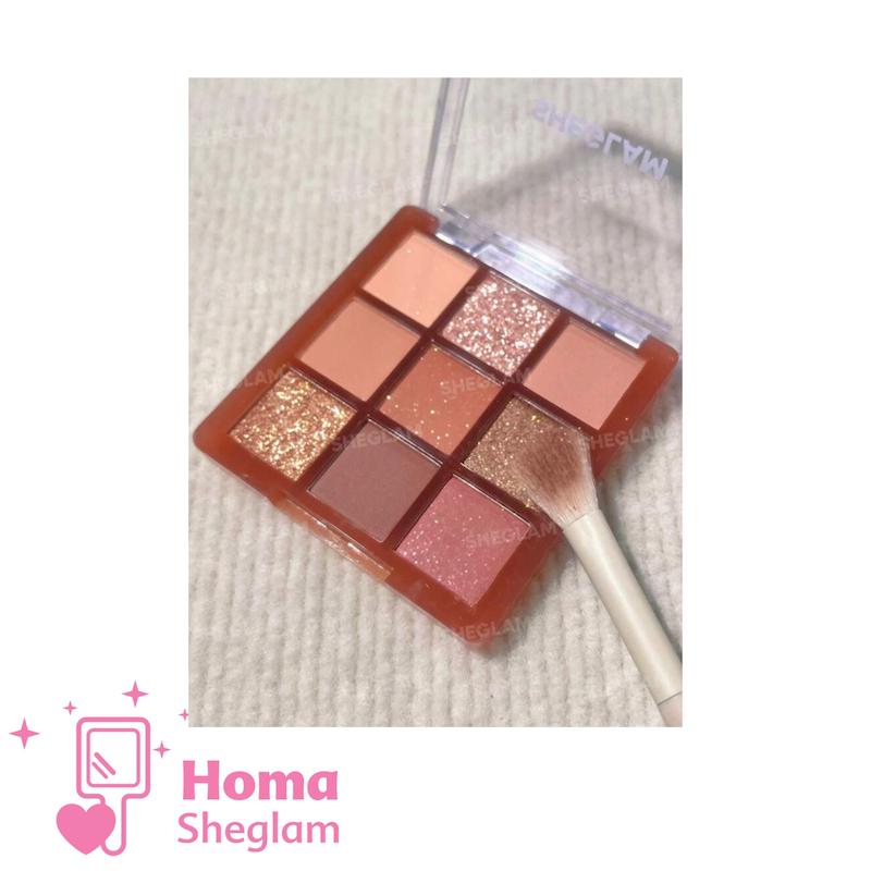 پالت سایه چشم ۹ رنگ شیگلم رنگ Cinnamon Spice مدل SHEGLAM 9-Pan Eyeshadow Palette