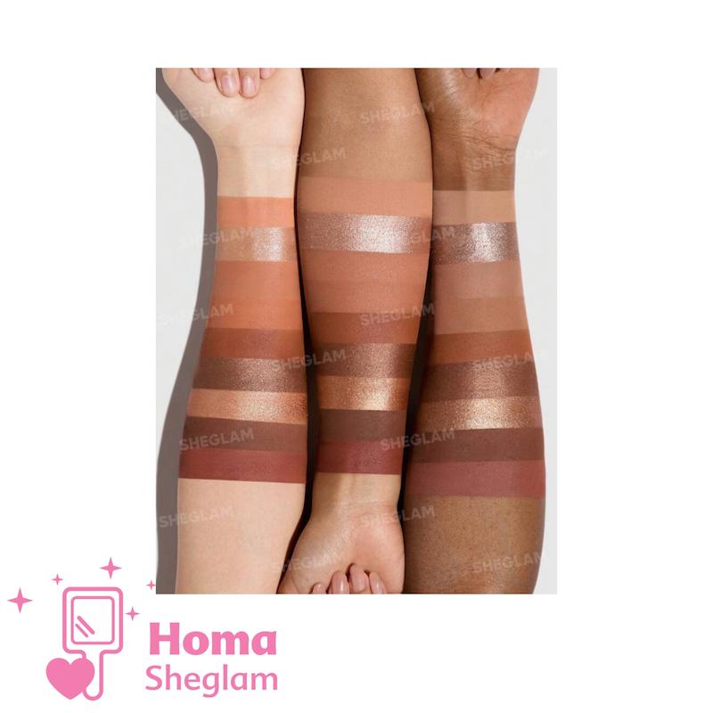 پالت سایه چشم ۹ رنگ شیگلم رنگ Cinnamon Spice مدل SHEGLAM 9-Pan Eyeshadow Palette