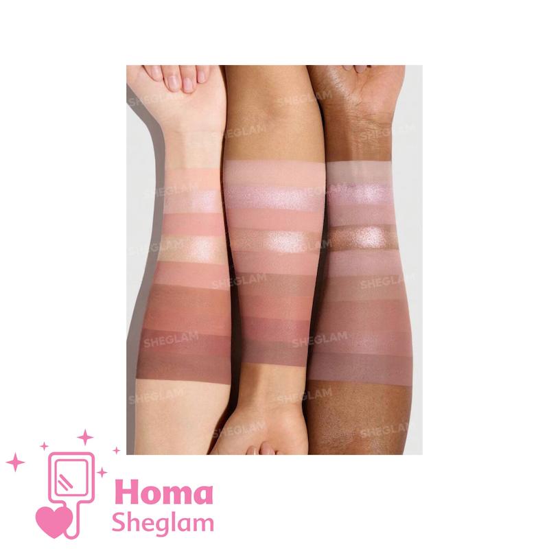 پالت سایه چشم ۹ رنگ شیگلم رنگ Just Blushed  مدل SHEGLAM 9-Pan Eyeshadow Palette