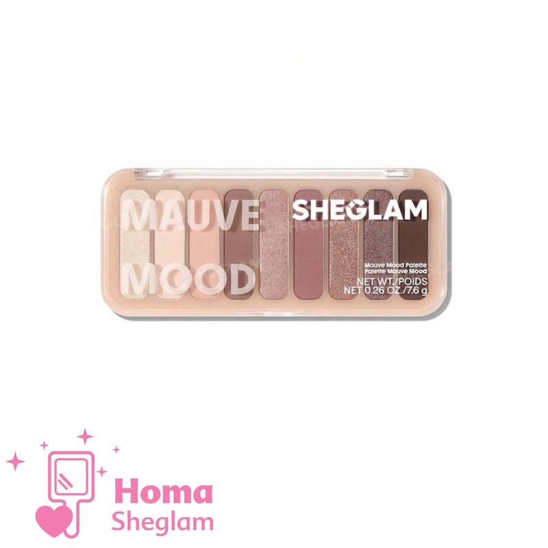 پالت سایه چشم ۹ رنگ شیگلم رنگ Mauve Mood مدل SHEGLAM  9 Pan Eyeshadow Palette