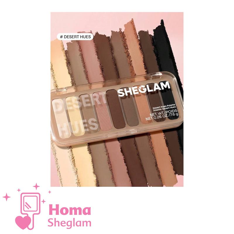 پالت سایه چشم ۹ رنگ شیگلم رنگ Desert  Hues مدل SHEGLAM – 9 Pan Eyeshadow Palette