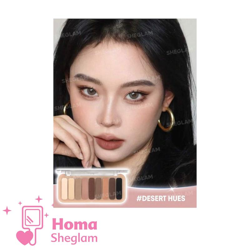 پالت سایه چشم ۹ رنگ شیگلم رنگ Desert  Hues مدل SHEGLAM – 9 Pan Eyeshadow Palette