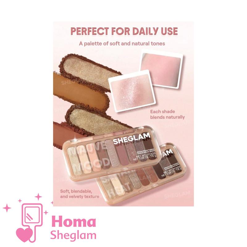 پالت سایه چشم ۹ رنگ شیگلم رنگ Desert  Hues مدل SHEGLAM – 9 Pan Eyeshadow Palette