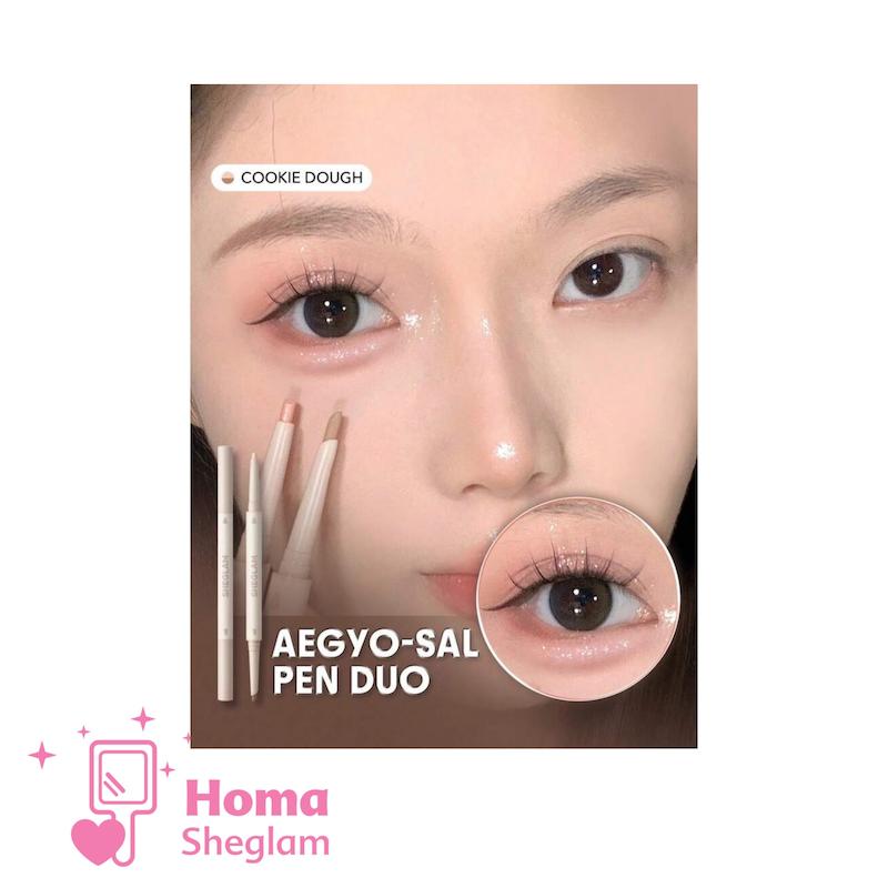 مداد چشم دو سر آگیو سال کانتور و هایلایتر چشم شیگلم رنگ Cookie Dough مدل Aegyo-Sal Pen Duo