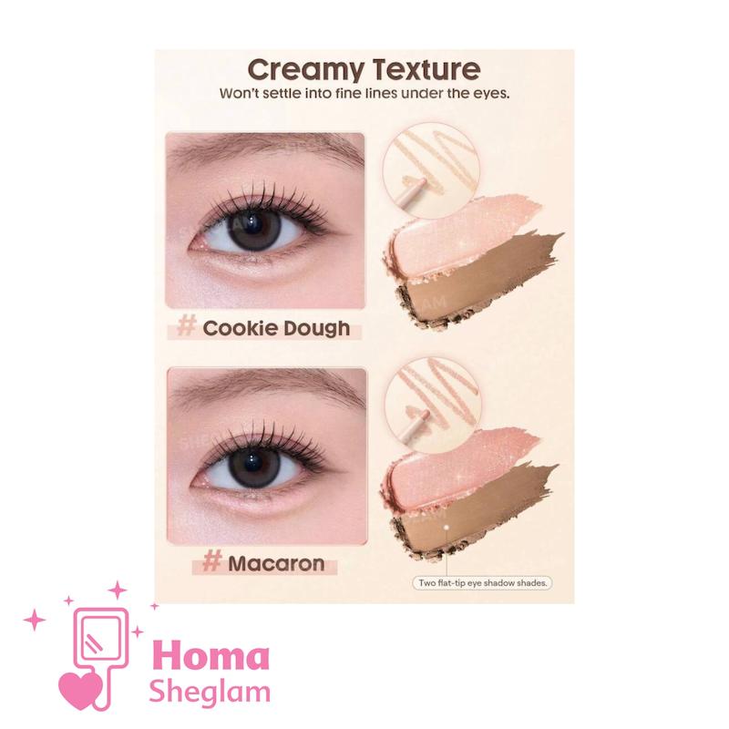 مداد دو سر آگیو سال کانتور و هایلایتر چشم شیگلم رنگ Macaron  مدل Aegyo-Sal Pen Duo