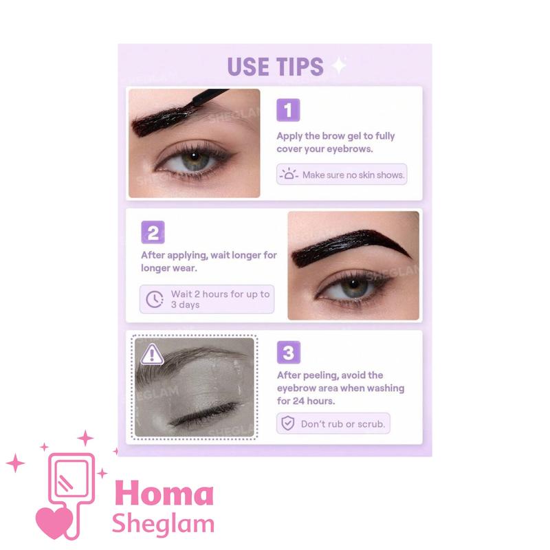 ژل و تینت تتو ابرو پیل‌آف شیگلم رنگ Taupe  مدل  | SHEGLAM Peel Off Eyebrow Gel