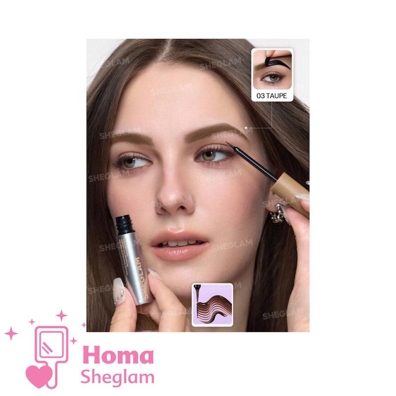 ژل و تینت تتو ابرو پیل‌آف شیگلم رنگ Taupe  مدل  | SHEGLAM Peel Off Eyebrow Gel