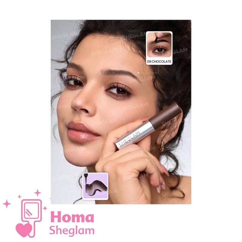 ژل و تینت تتو ابرو پیل‌آف شیگلم رنگ Chocolate مدل  | SHEGLAM Peel Off Eyebrow Gel