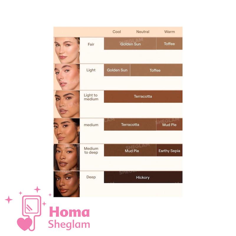 برنزر پودری شاین‌دار شیگلم رنگ  Terracotta مدل SHEGLAM Sun-Kissed Sculpt Bronzer