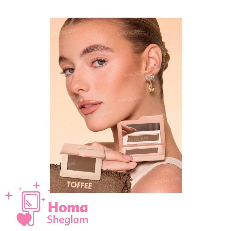 برنزر پودری شاین‌دار شیگلم رنگ  Toffee مدل SHEGLAM Sun-Kissed Sculpt Bronzer