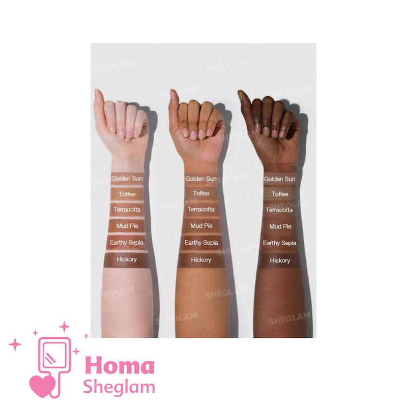 برنزر پودری شاین‌دار شیگلم رنگ Golden Sun مدل SHEGLAM Sun-Kissed Sculpt Bronzer