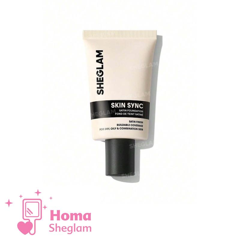 کرم پودر ساتین ابریشمی شیگلم رنگ Fair  مدل Skin Sync Satin Foundation