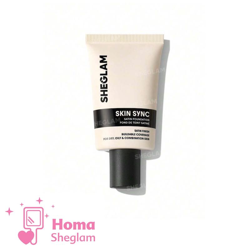 کرم پودر ساتین ابریشمی شیگلم رنگ Chantilly  مدل Skin Sync Satin Foundation