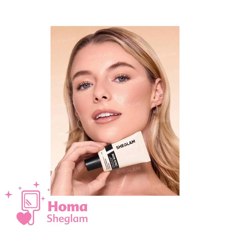 کرم پودر ساتین ابریشمی شیگلم رنگ Chantilly  مدل Skin Sync Satin Foundation