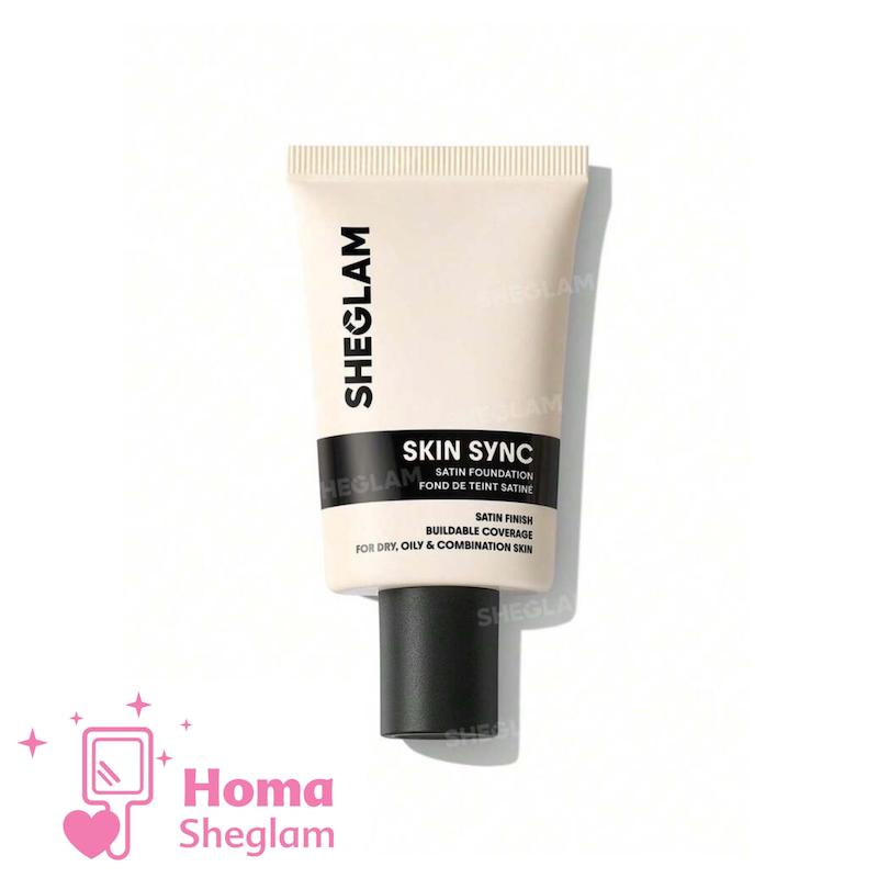 کرم پودر ساتین ابریشمی شیگلم رنگ Acron مدل Skin Sync Satin Foundation
