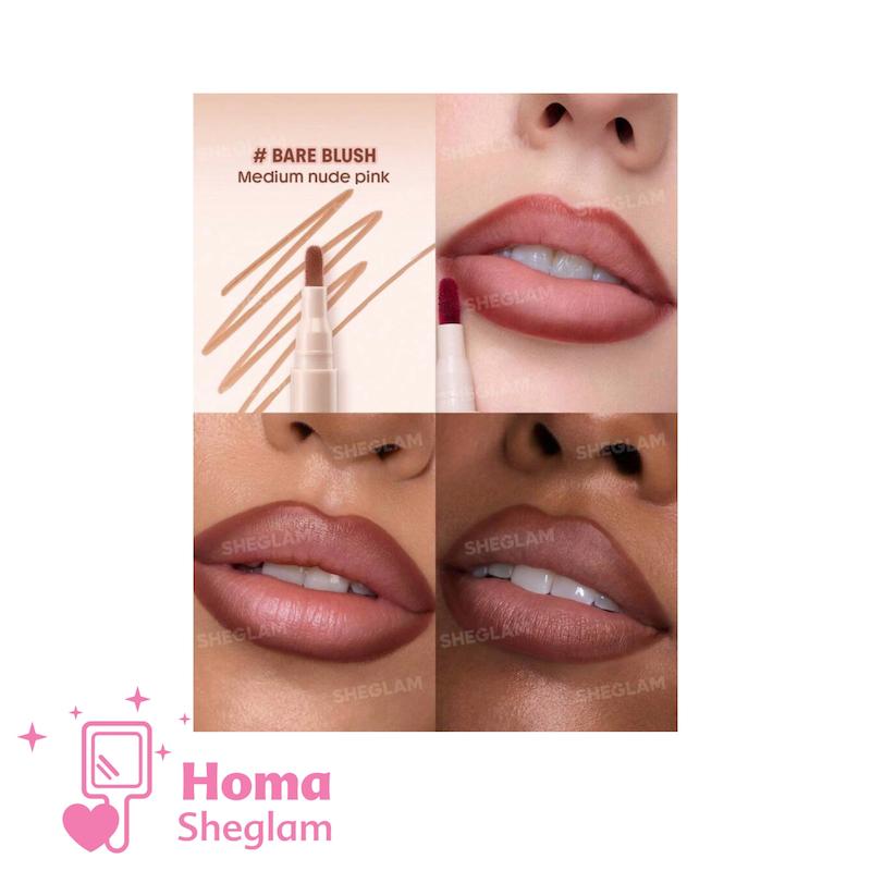 خط لب مایع ماژیکی رنگ ثابت شیگلم رنگBare Blush 