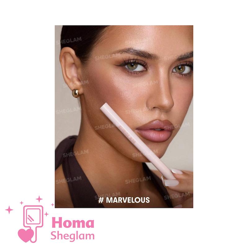 خط لب مایع ماژیکی رنگ ثابت شیگلم رنگ Marvelous