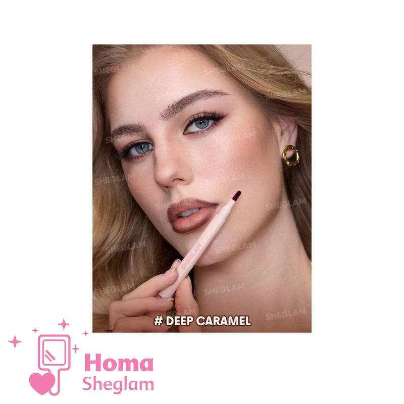 خط لب مایع ماژیکی رنگ ثابت شیگلم رنگ Deep Caramel 