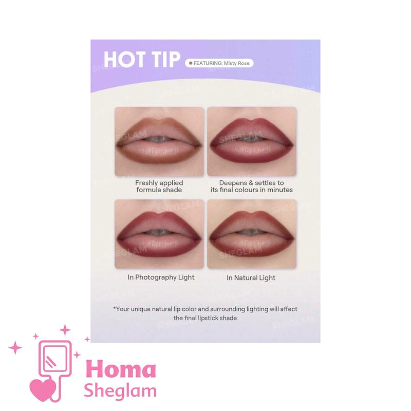 خط لب مایع ماژیکی رنگ ثابت شیگلم رنگCherry Bark