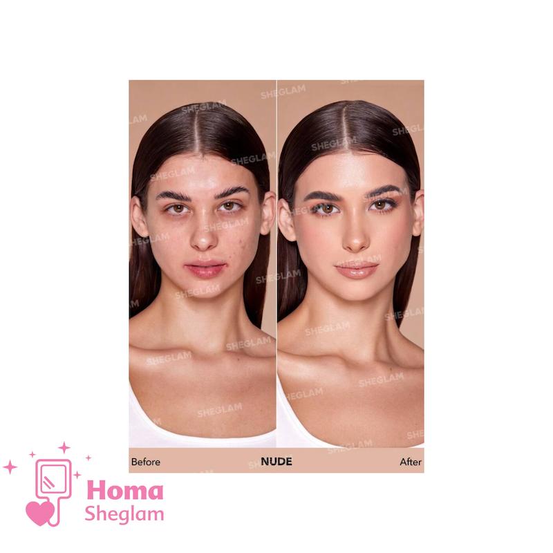 کرم پودر آبرسان شیگلم انواع پوست رنگ Nude