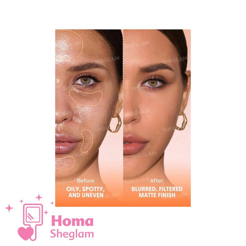 پودر فیکس پنککی و مات کننده شیگلم SPF30 رنگSmooth Sand 