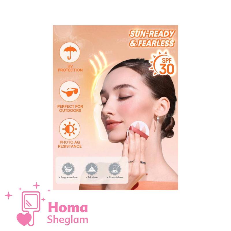 پودر فیکس پنککی و مات کننده شیگلم SPF30 رنگNatural Linen