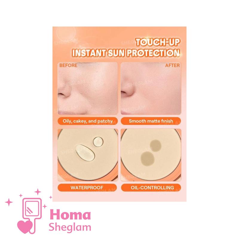 پودر فیکس پنککی و مات کننده شیگلم SPF30 رنگNatural Linen