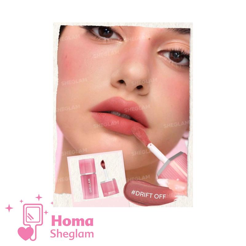رژلب و رژگونه کرمی موس مانند دوکاره شیگلم رنگ Driff Off مدل Air Plush Lip & Cheek Cream
