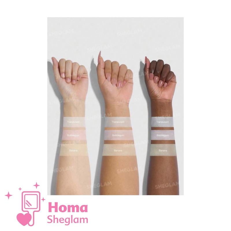 پودر فیکس دوکاره شیگلم رنگ Translucent  مدل Ultra-Fine Blur & Lift Setting Powder Duo