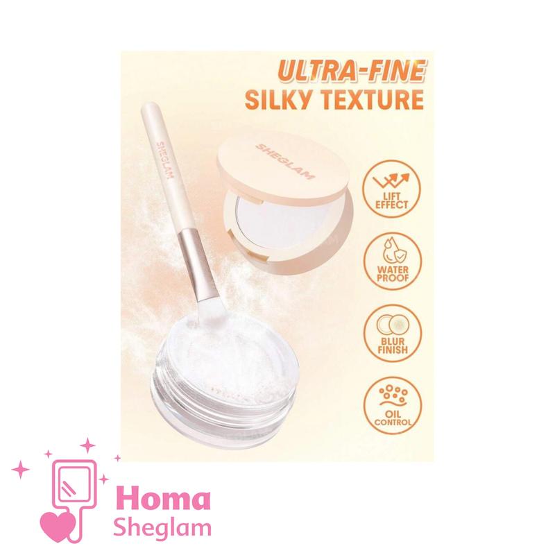 پودر فیکس دوکاره شیگلم رنگ Bubblegum مدل Ultra-Fine Blur & Lift Setting Powder Duo