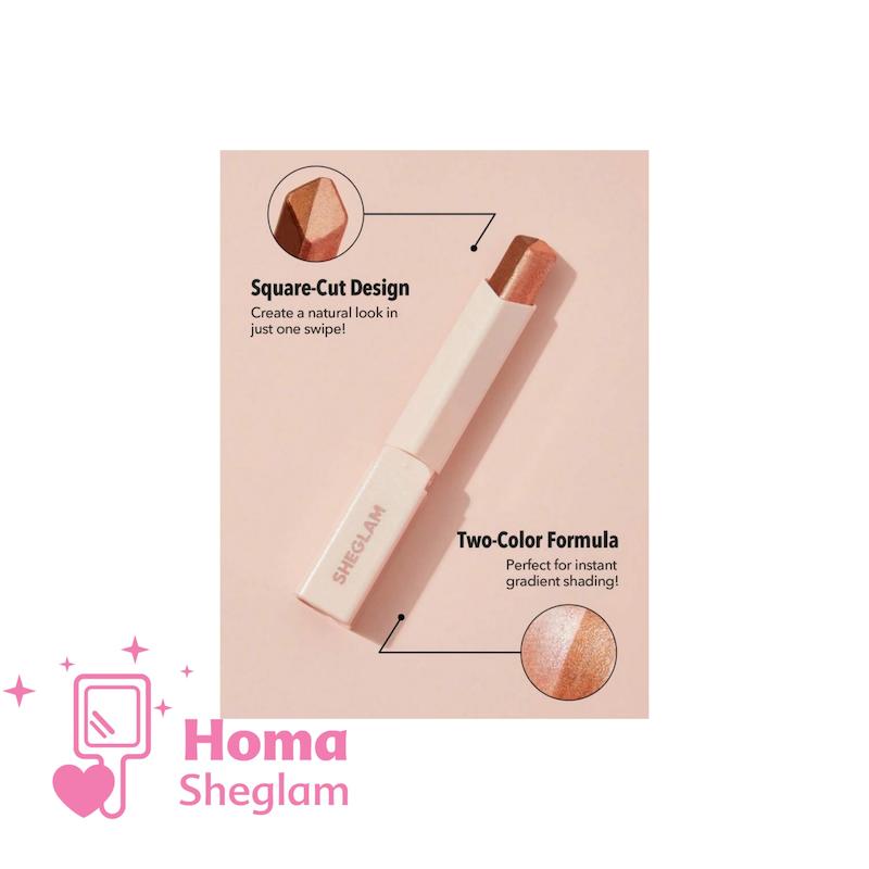 سایه چشم استیکی دو رنگ شیگلم مدل Rose 