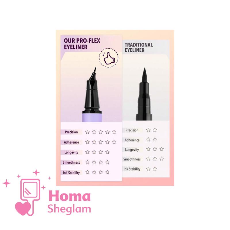 خط چشم ماژیکی شیگلم مدل زاویه دار Pro Flex