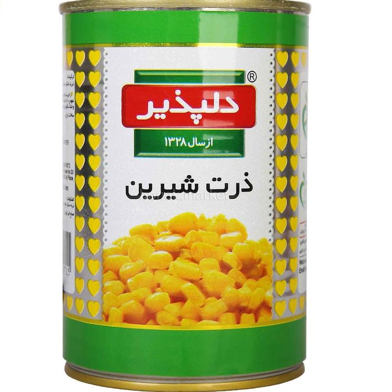کنسرو ذرت 415 گرمی 24 - دلپذیر