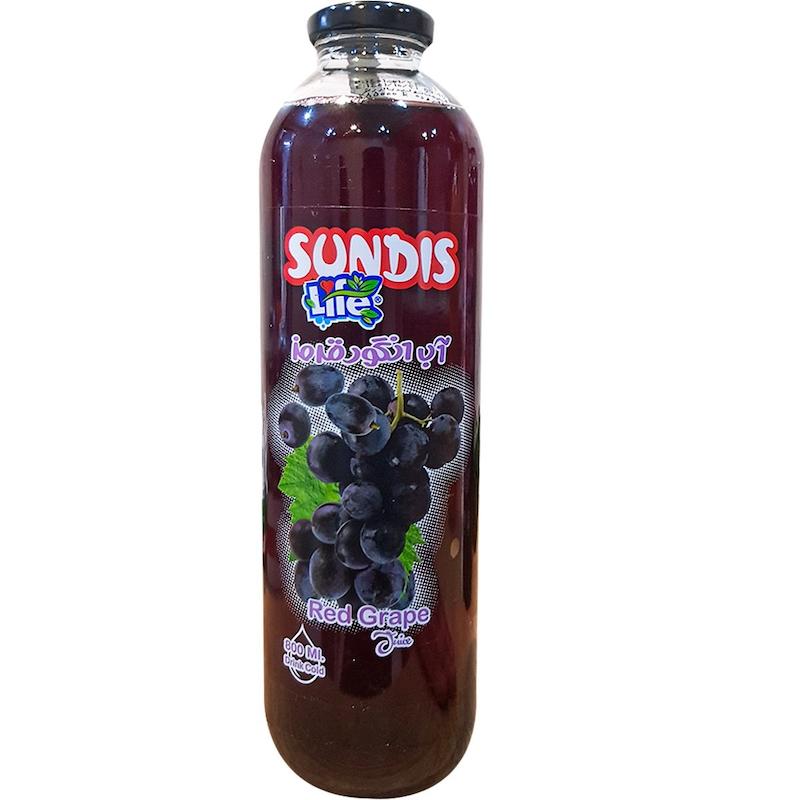 آبمیوه انگور 800 سی سی ساندیس 6 عددی