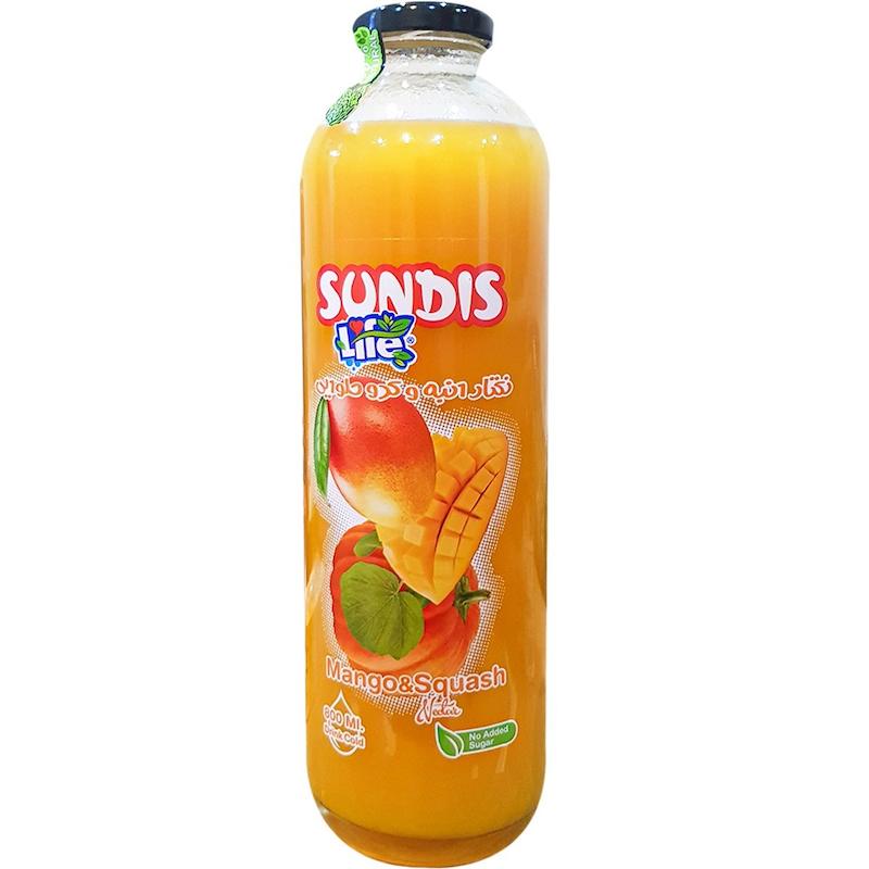 آبمیوه انبه کدو 800 سی سی ساندیس 6 عددی