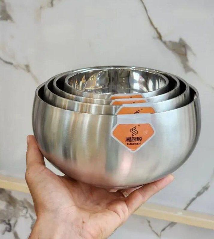 كاسه استيل دوجداره