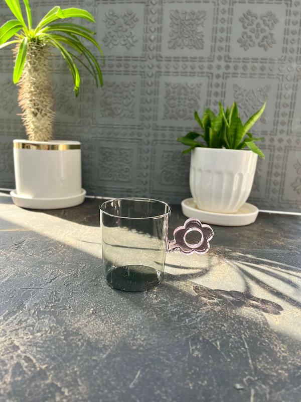  ماگ پیرکس تک جداره دسته گل