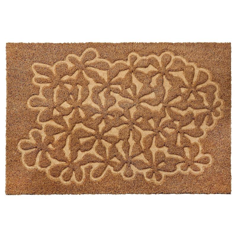 پادری ایکیا HÄNGBRO بژ طرح گل، ۴۰×۶۰ سانتی‌متر