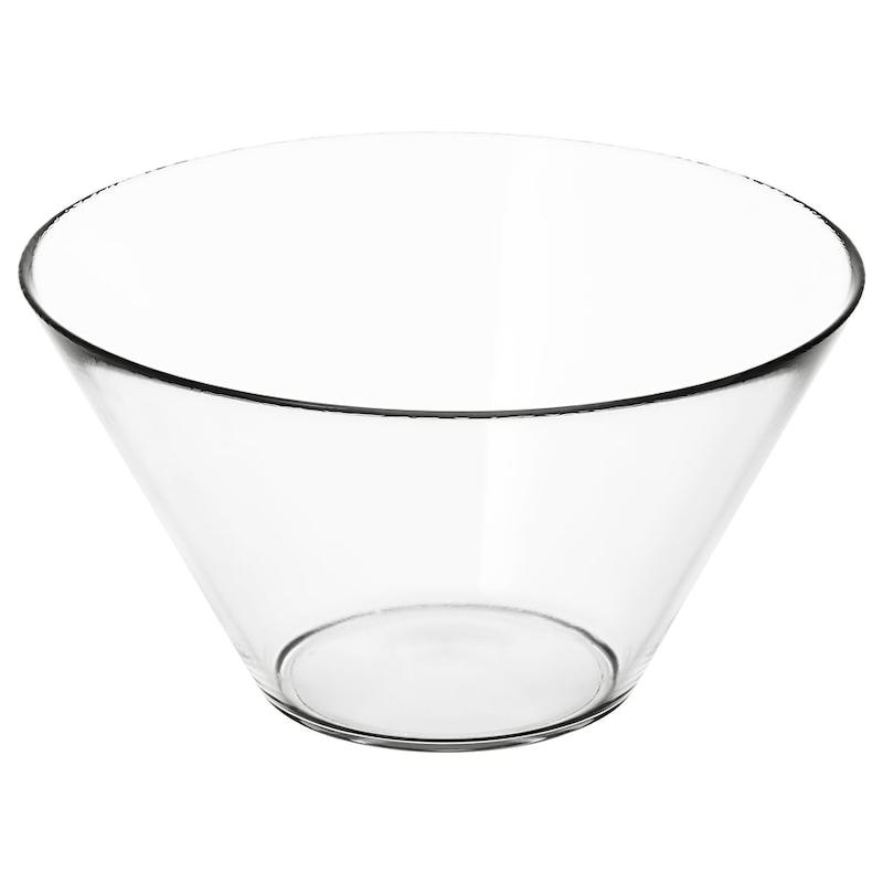 کاسه سرو ایکیا TRYGG شیشه شفاف ۲۸ سانتی‌متر